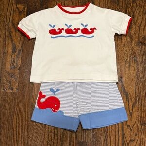 Boys Boutique Florence Eiseman Whale Beach Short Set 2T